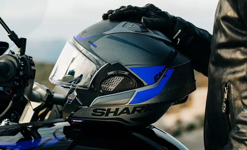 Casque Evo-GT Tekline Shark une révolution en confort et technologie pour les motards