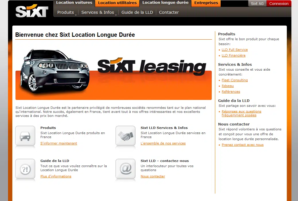 Location auto avec Sixt