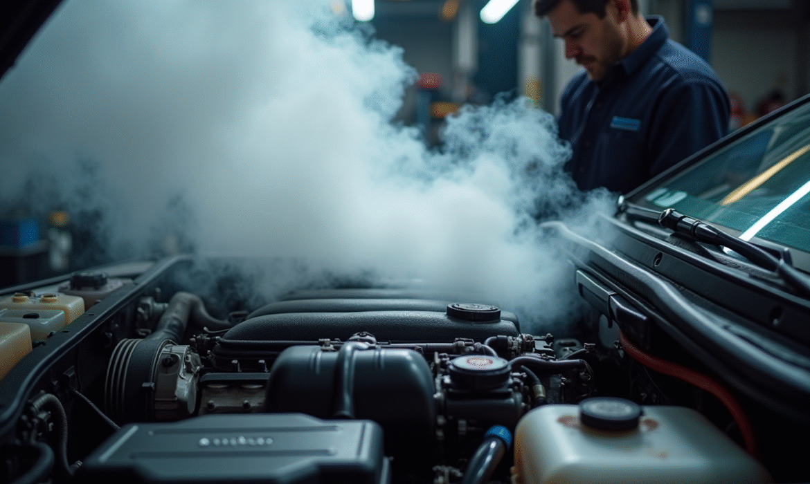 Ma voiture fume blanc et sent mauvais : quelles sont les réparations à prévoir ?