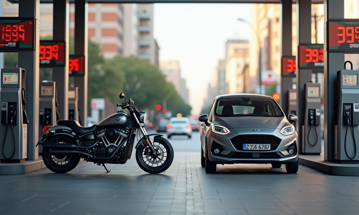 Comparaison de la consommation entre moto et voiture : qui consomme plus ?
