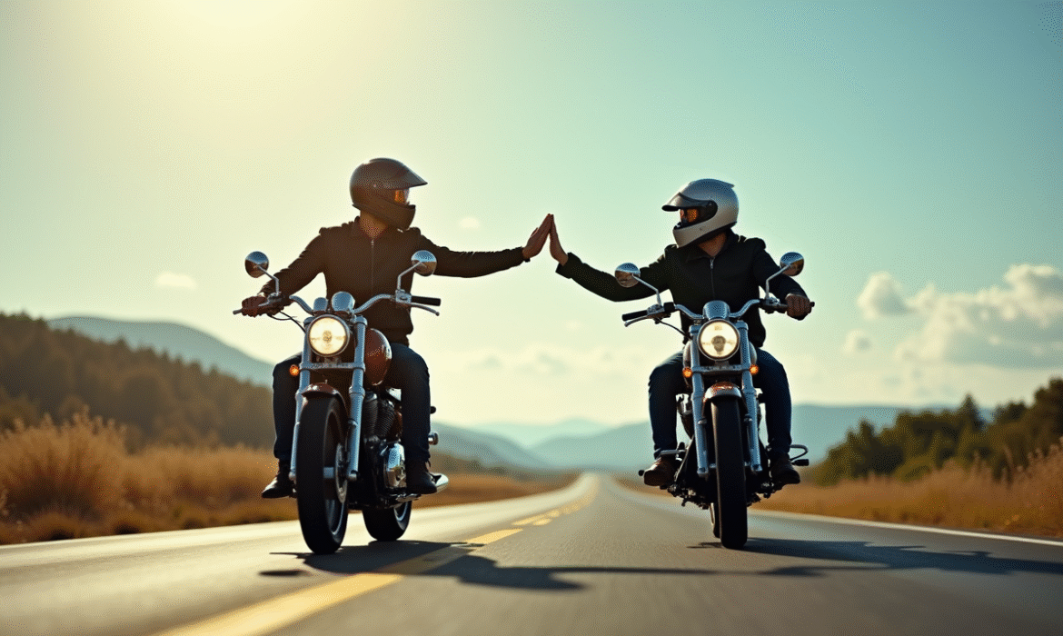 Signe respectif motards : Quelle gestuelle adopter lors d’une rencontre ?