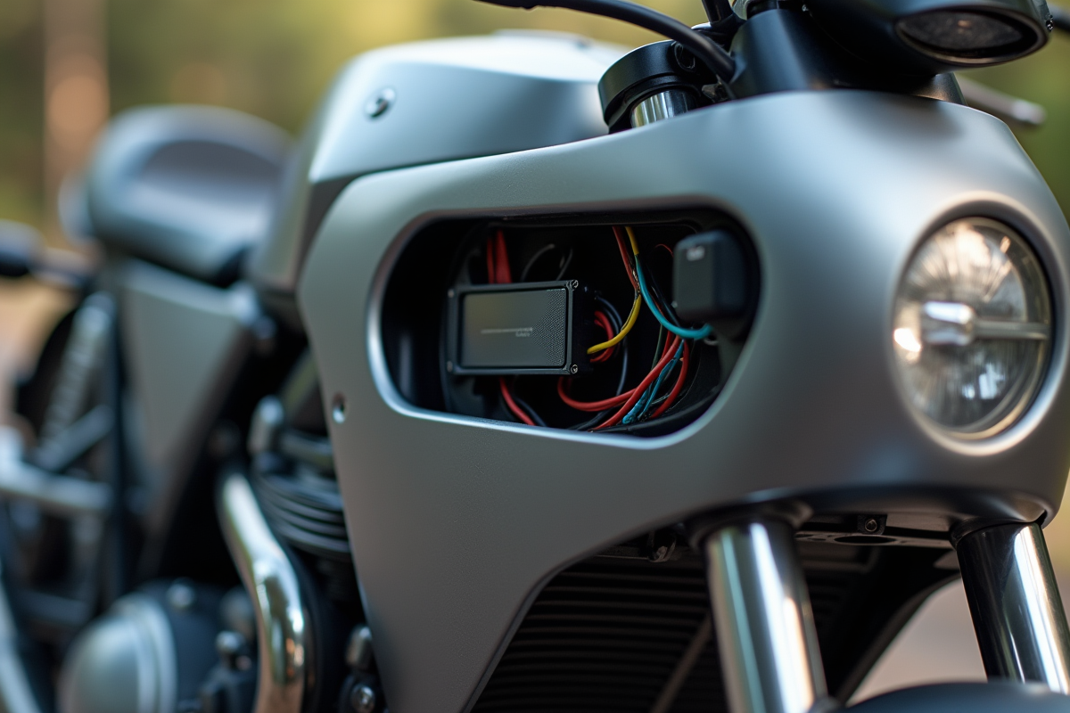 cacher moto
