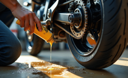 Les écueils à éviter lors de l’application de la graisse pour chaîne de moto