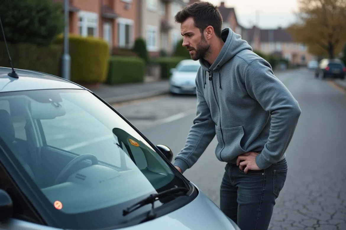 Propriétaire inquiet face au voyant moteur allumé sur son véhicule diesel 1.6 TDI