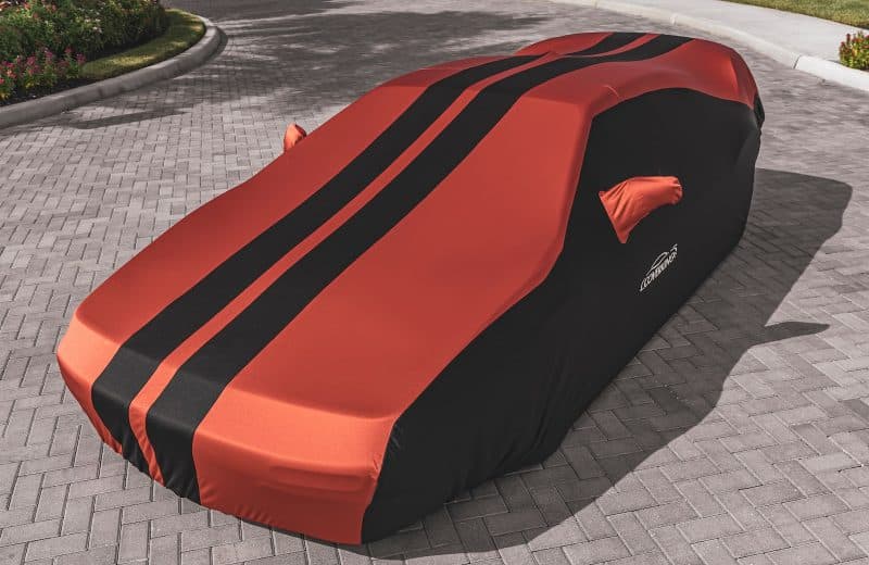 housse de voiture rouge