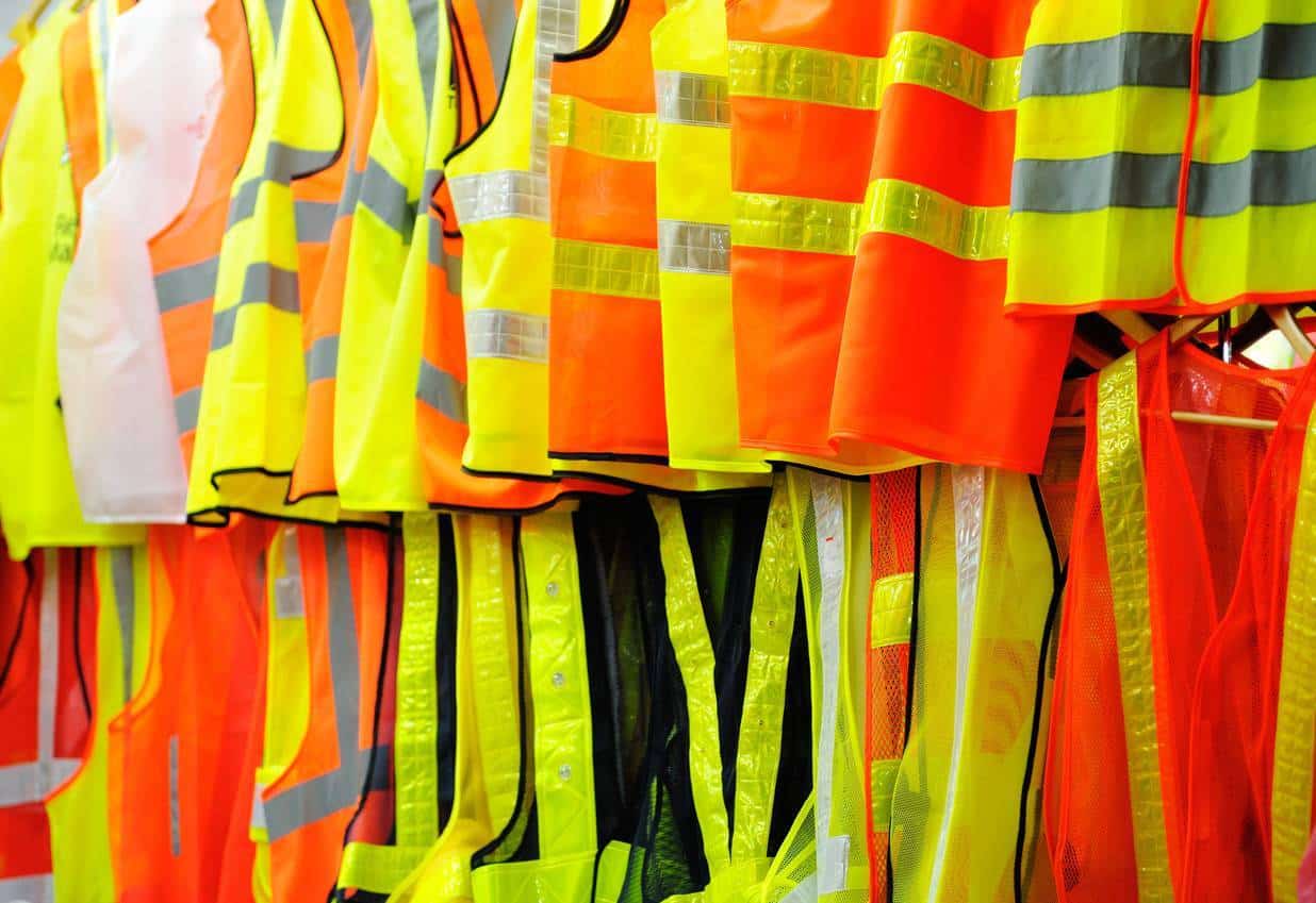 panel de gilets de sécurité