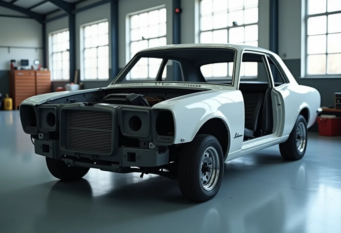 voiture moteur réparé